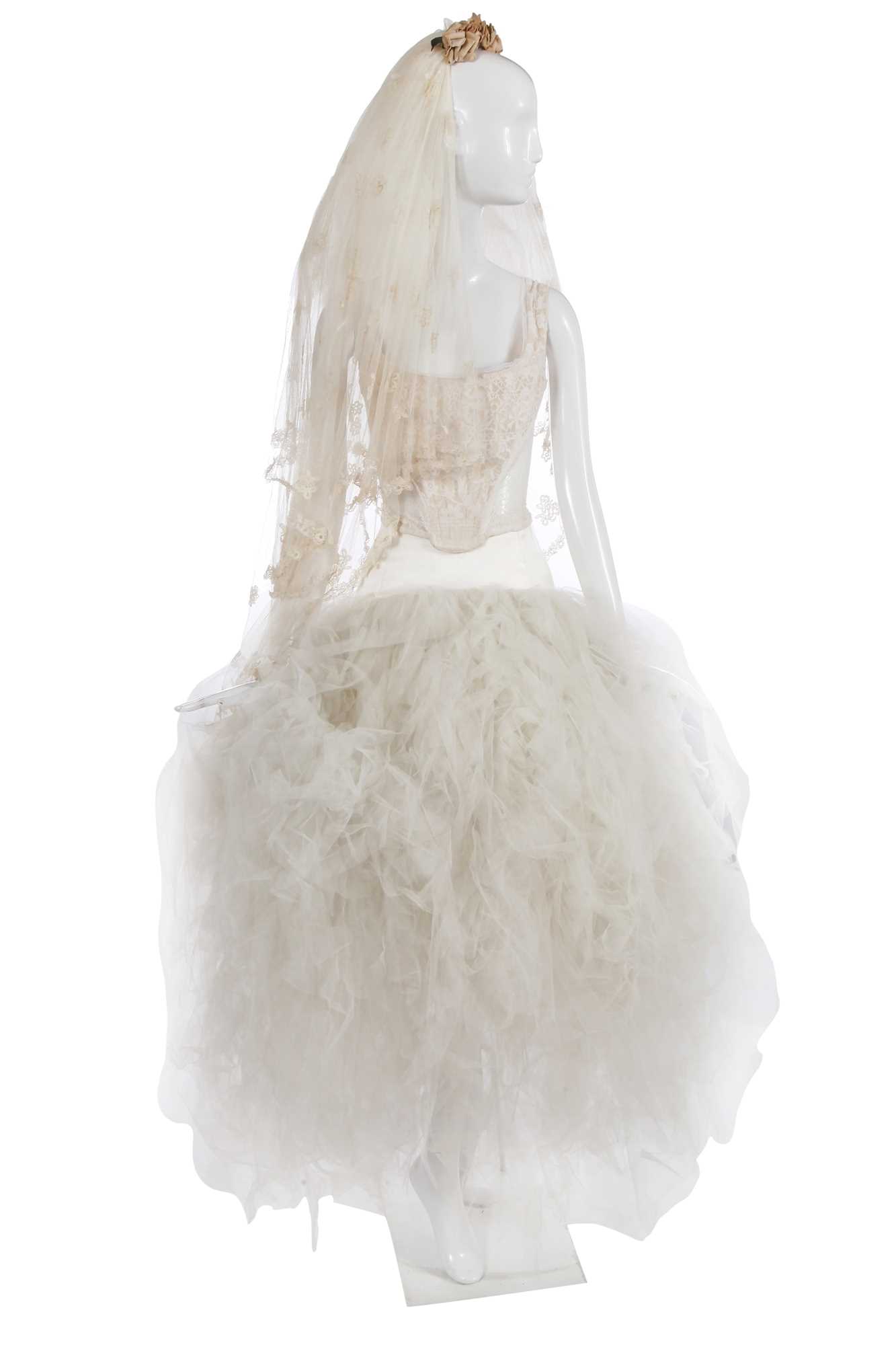 Lot 213 - A Vivienne Westwood wedding ensemble, 'Always On Camera' collection, Autumn-Winter 1992-93