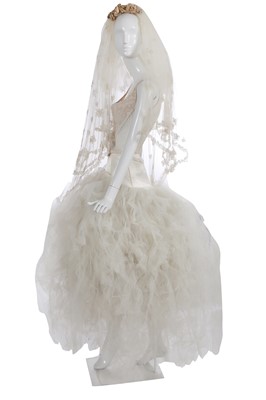 Lot 213 - A Vivienne Westwood wedding ensemble, 'Always On Camera' collection, Autumn-Winter 1992-93