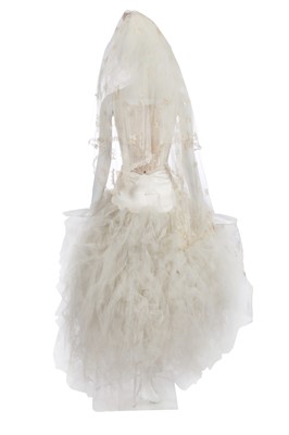 Lot 213 - A Vivienne Westwood wedding ensemble, 'Always On Camera' collection, Autumn-Winter 1992-93