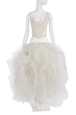 Lot 213 - A Vivienne Westwood wedding ensemble, 'Always On Camera' collection, Autumn-Winter 1992-93