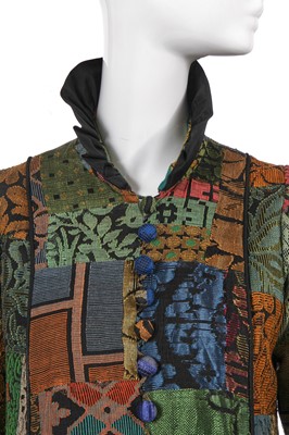 Lot 382 - A Catherine Buckley jacquard lace coat/dress, early 1970s