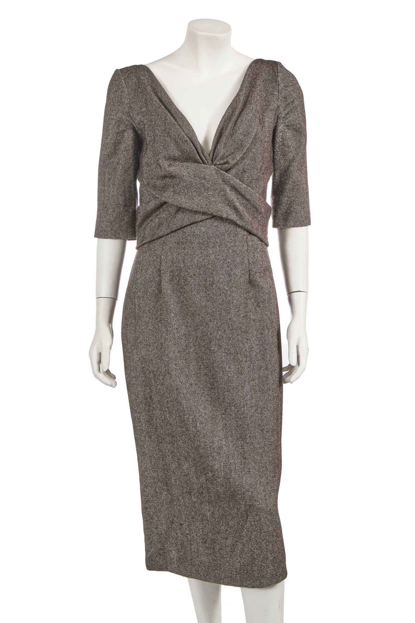 Lot 379 - An Alexander McQueen wool dress, 'The Man Who Knew Too Much' Autumn-Winter 2005-06