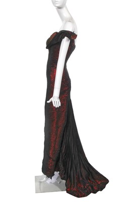 Lot 180 - An Antony Price pleated lamé evening gown, circa 1990