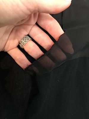 Lot 230 - A Chanel by Karl Lagerfeld black wool and silk cocktail dress, Autumn-Winter 1997