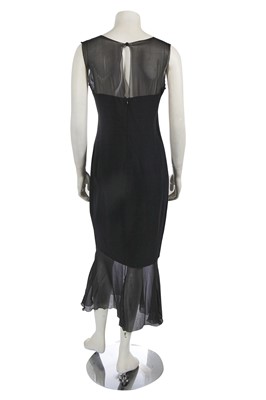 Lot 230 - A Chanel by Karl Lagerfeld black wool and silk cocktail dress, Autumn-Winter 1997