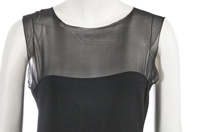 Lot 230 - A Chanel by Karl Lagerfeld black wool and silk cocktail dress, Autumn-Winter 1997