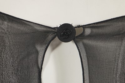 Lot 230 - A Chanel by Karl Lagerfeld black wool and silk cocktail dress, Autumn-Winter 1997