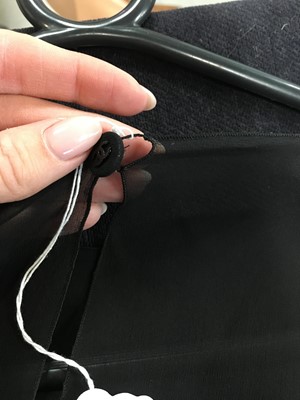 Lot 230 - A Chanel by Karl Lagerfeld black wool and silk cocktail dress, Autumn-Winter 1997