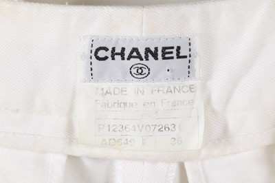 Lot 232 - A Chanel by Karl Lagerfeld cream wool suit, Cruise 1995