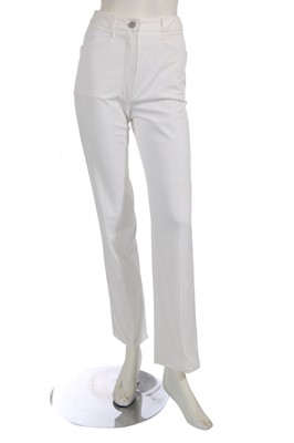 Lot 232 - A Chanel by Karl Lagerfeld cream wool suit, Cruise 1995