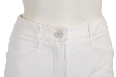 Lot 232 - A Chanel by Karl Lagerfeld cream wool suit, Cruise 1995