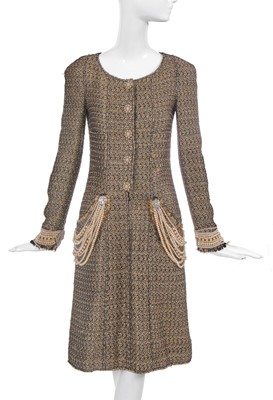 Lot 22 - A fine Chanel by Karl Lagerfeld fantasy tweed coat dress, 'Paris-Bombay', Métiers d'Art, Pre-Fall 2012