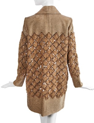 Lot 11 - A fine Chanel by Karl Lagerfeld faux-fur and chenille tweed coat, 'Paris - Cosmopolite' collection, Métiers d'Art, Pre-Fall 2017