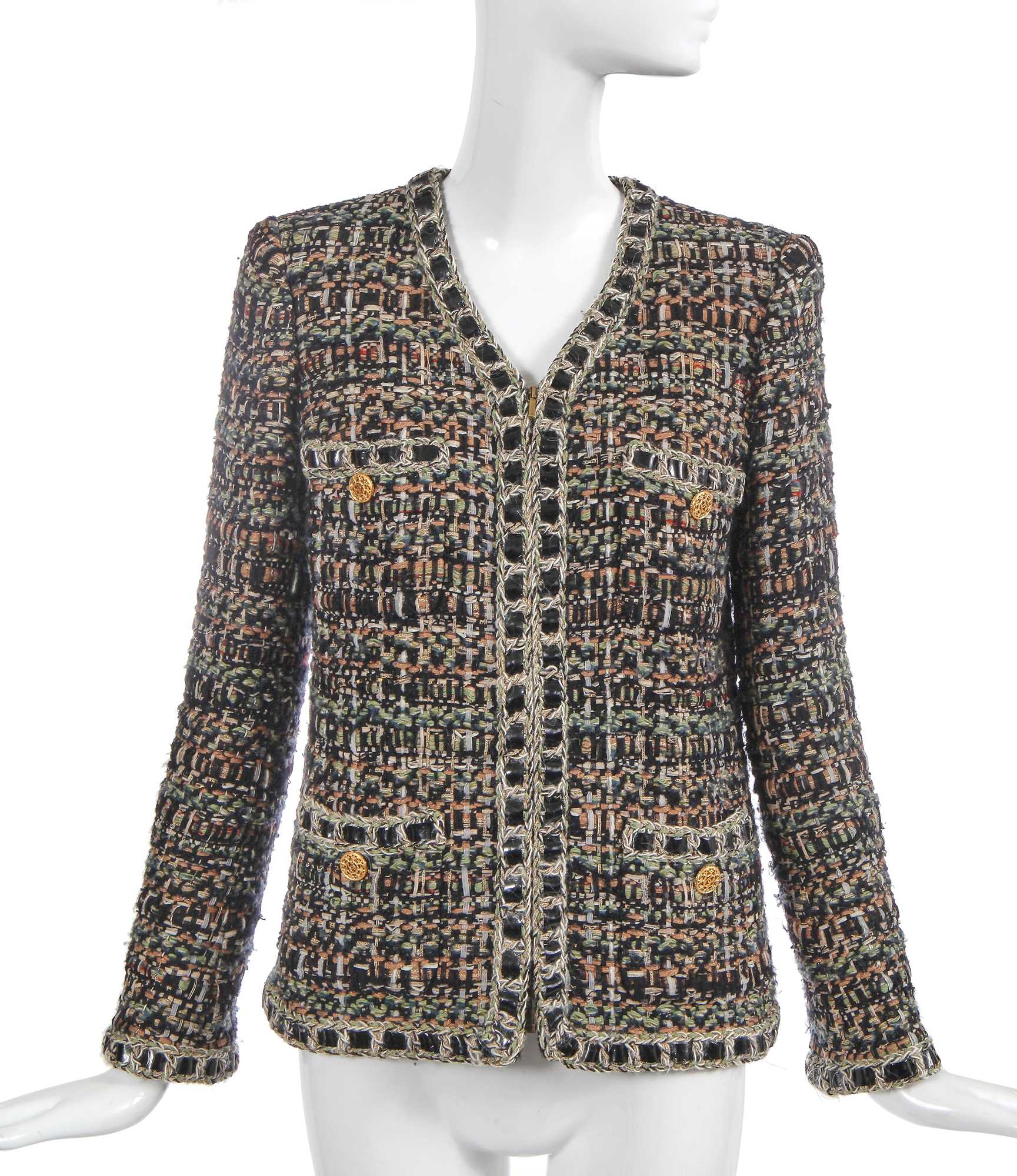 Lot 13 - A Chanel by Karl Lagerfeld fantasy tweed jacket, 'Paris-Rome' collection, Métiers d'Art, Pre-Fall 2016