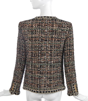 Lot 13 - A Chanel by Karl Lagerfeld fantasy tweed jacket, 'Paris-Rome' collection, Métiers d'Art, Pre-Fall 2016
