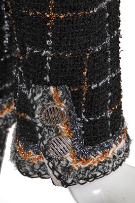Lot 12 - A Chanel by Karl Lagerfeld checked bouclé tweed suit, 'Intimate Technology' collection, Spring-Summer 2017