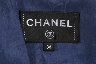 Lot 9 - A Chanel by Karl Lagerfeld blue and white fantasy tweed coat dress, circa 2018