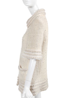 Lot 8 - A fine Chanel by Karl Lagerfeld ivory tweed jacket, 'Paris-Hamburg' collection, Métiers d'Art, Pre-Fall 2018