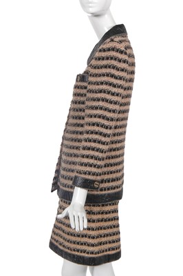 Lot 4 - A Chanel by Karl Lagerfeld striped fantasy tweed suit, 'Egyptomania' collection, Métiers d'Art, Pre-Fall 2019