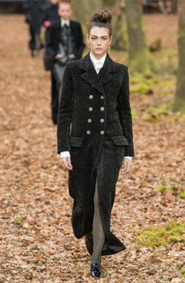 Lot 7 - A Chanel by Karl Lagerfeld black wool coat, Autumn-Winter 2018-19