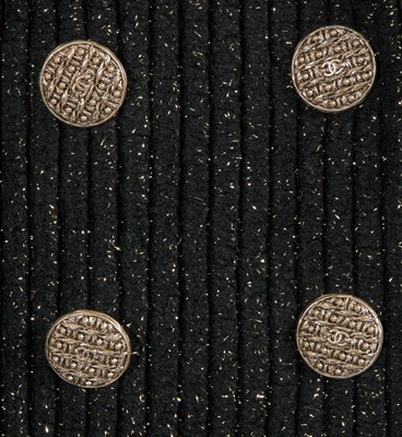 Lot 7 - A Chanel by Karl Lagerfeld black wool coat, Autumn-Winter 2018-19