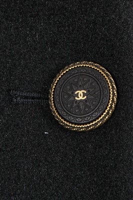 Lot 15 - A fine Chanel by Karl Lagerfeld felted black wool jacket, 'Paris-Salzburg' collection, Métiers d'Art, Pre-Fall 2015
