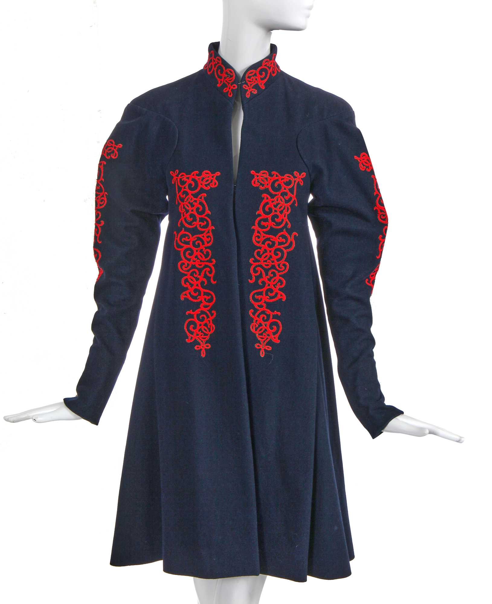 Lot 16 - A Chanel by Karl Lagerfeld embroidered navy wool coat, 'Paris-Salzburg' collection, Métiers d'Art, Pre-Fall 2015