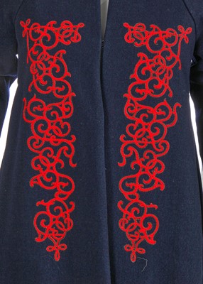 Lot 16 - A Chanel by Karl Lagerfeld embroidered navy wool coat, 'Paris-Salzburg' collection, Métiers d'Art, Pre-Fall 2015