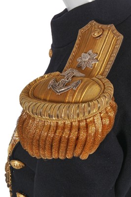 Lot 88 - A fine Balmain by Christophe Decarnin black wool military-inspired tailcoat, circa 2010