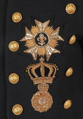 Lot 88 - A fine Balmain by Christophe Decarnin black wool military-inspired tailcoat, circa 2010