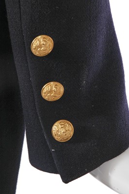 Lot 88 - A fine Balmain by Christophe Decarnin black wool military-inspired tailcoat, circa 2010