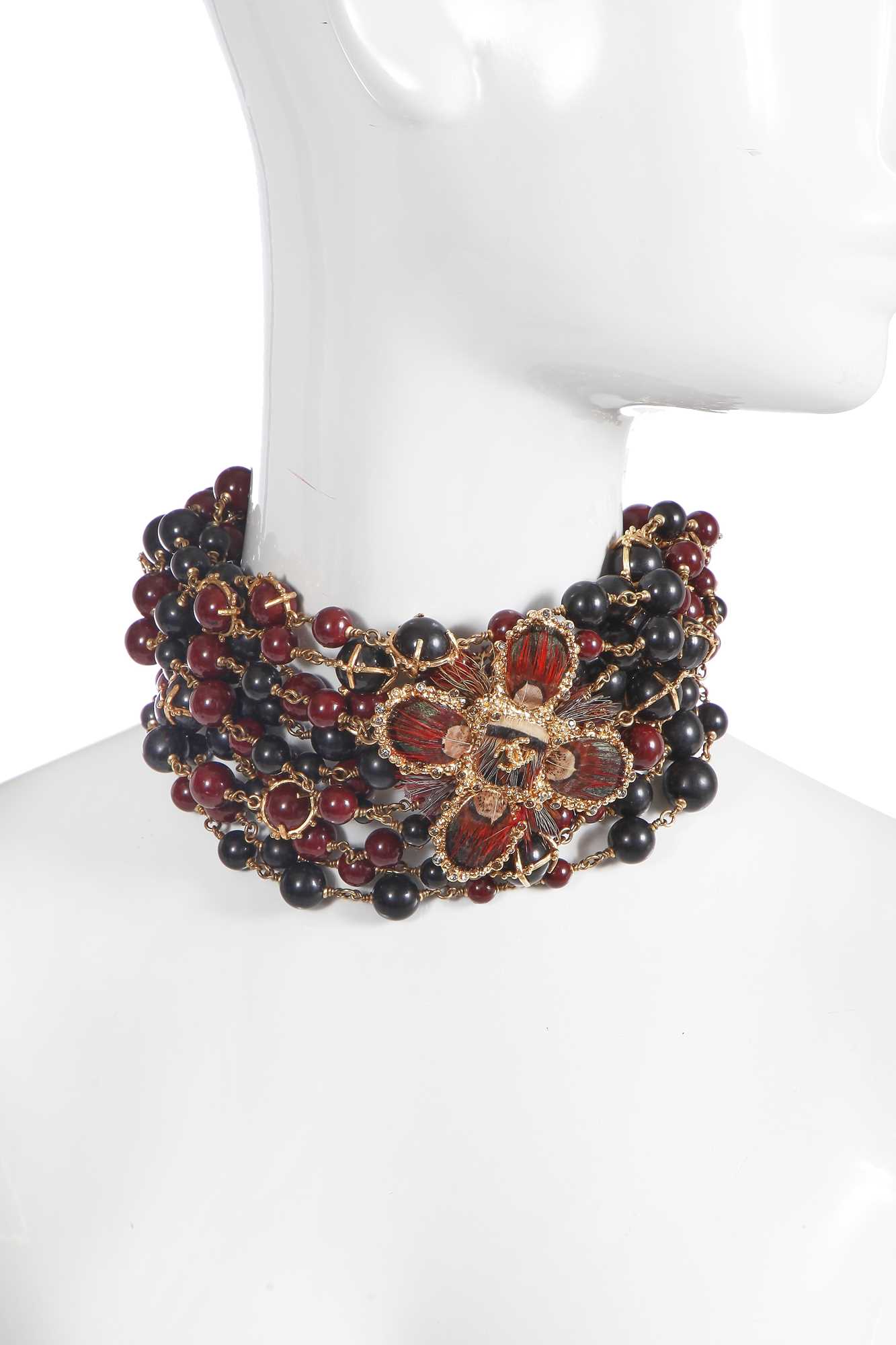 Lot 21 - A Chanel beaded choker necklace, 'Paris-Edinburgh' collection, Métiers d'Art, Pre-Fall 2013