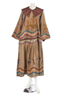 Lot 766 - An embroidered Chinese-style silk costume from 'Le Rossignol', probably Ballet Russes Monte Carlo, 1920s