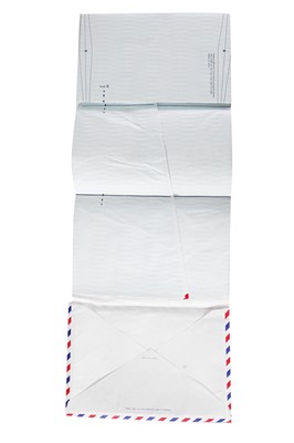 Lot 202 - A rare limited edition Hussein Chalayan Airmail paper dress, 1999