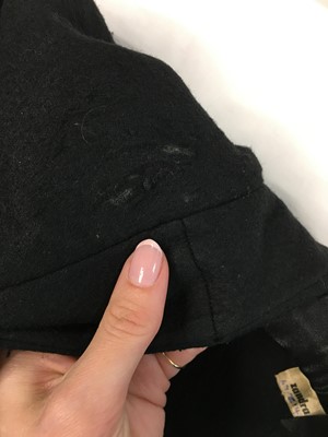 Lot 285 - A Zandra Rhodes black wool felt 'circle coat' 1969