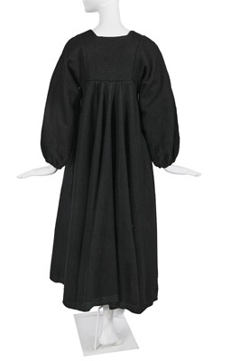 Lot 285 - A Zandra Rhodes black wool felt 'circle coat' 1969