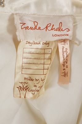 Lot 304 - A Zandra Rhodes printed chiffon bridal gown, 1974