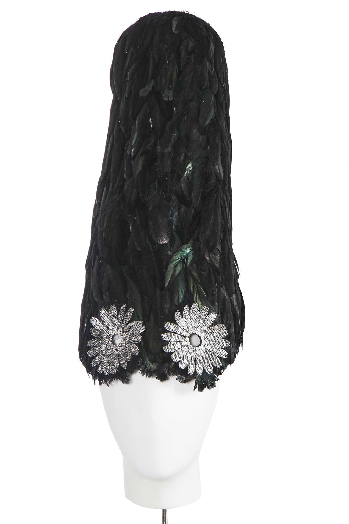 Lot 80 - A Stephen Jones for Thom Browne feather hat/headpiece circa 2010