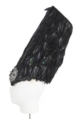 Lot 80 - A Stephen Jones for Thom Browne feather hat/headpiece circa 2010