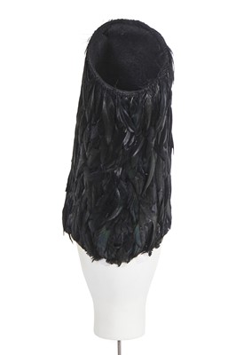Lot 80 - A Stephen Jones for Thom Browne feather hat/headpiece circa 2010
