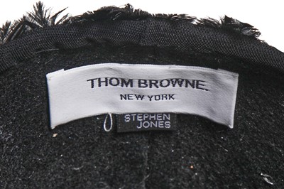 Lot 80 - A Stephen Jones for Thom Browne feather hat/headpiece circa 2010