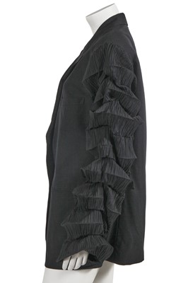 Lot 426 - An Issey Miyake black wool 'Flying Saucer' blazer, Spring-Summer 1994