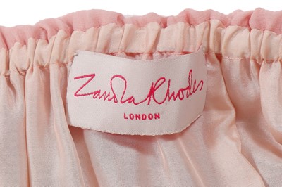 Lot 330 - A Zandra Rhodes printed chiffon dress, 1978