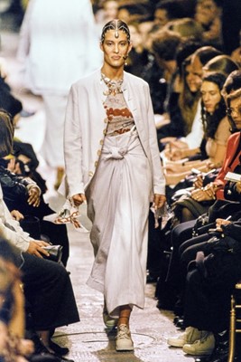Lot 168 - A Jean Paul Gaultier sarong trouser ensemble, 'Les Tatouages' collection, Spring-Summer 1994