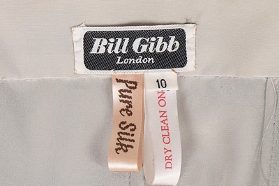 Lot 60 - A Bill Gibb grey silk evening ensemble, circa...