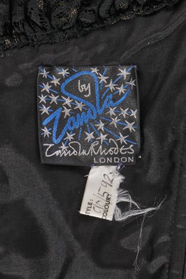 Lot 367 - A Zandra Rhodes printed ballgown, 'Temples and Lotuses' collection, Autumn-Winter 1990