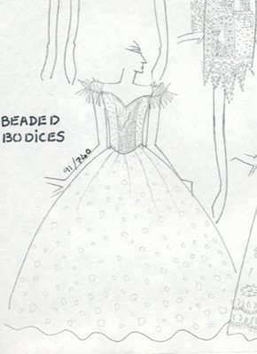 Lot 369 - A Zandra Rhodes printed ballgown, 'Celestial Bodies' collection, Autumn-Winter 1991-92
