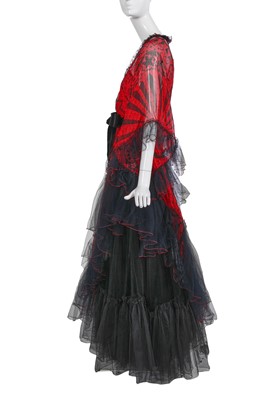 Lot 373 - A Zandra Rhodes printed ballgown, 'Flowers, Flounces, and Frills' collection, Autumn-Winter 2005-06