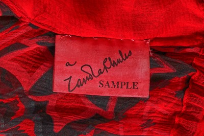 Lot 373 - A Zandra Rhodes printed ballgown, 'Flowers, Flounces, and Frills' collection, Autumn-Winter 2005-06