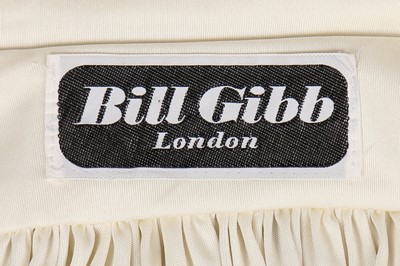 Lot 61 - A Bill Gibb off-white Quiana jersey evening...